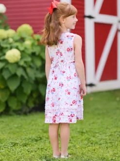 Petra Kids Dress - White