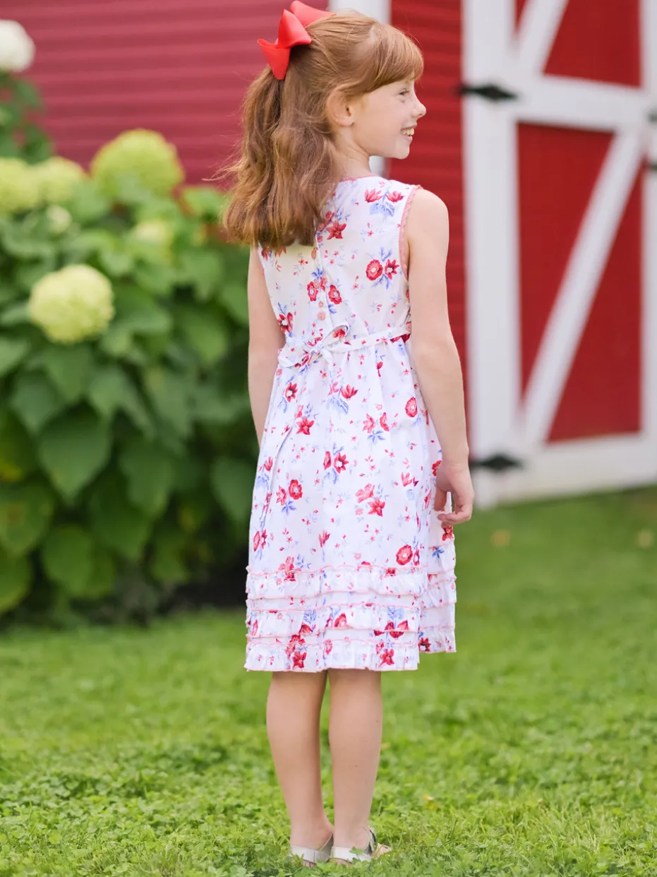Petra Kids Dress - White