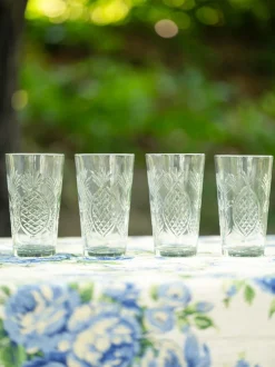 Pineapple Drinking Glass Set of 4