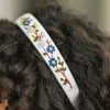 Prairie Embroidered Headband - Ivory