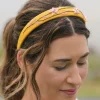 Prairie Embroidered Headband - Yellow Multi
