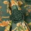 Raffia Napkin Ring Set of 4 - Green