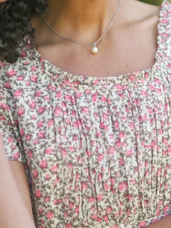 Rosebud Dress - Ecru