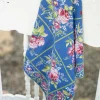 Russian Chintz Napkin Set of 4 - Blue
