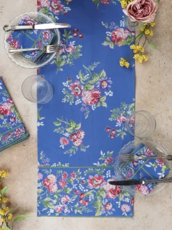Russian Chintz Runner - Blue