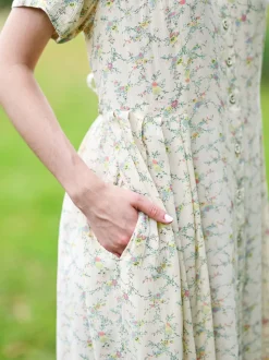 Samantha Classic Dress - Cream