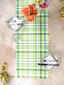 Savannah Seersucker Runner - Green
