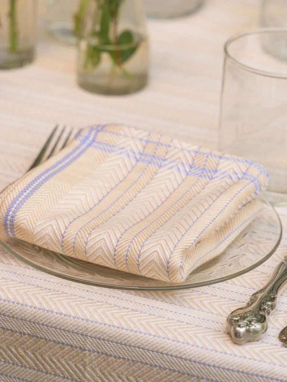 Shaker Jacquard Napkin Set of 4 - Blue