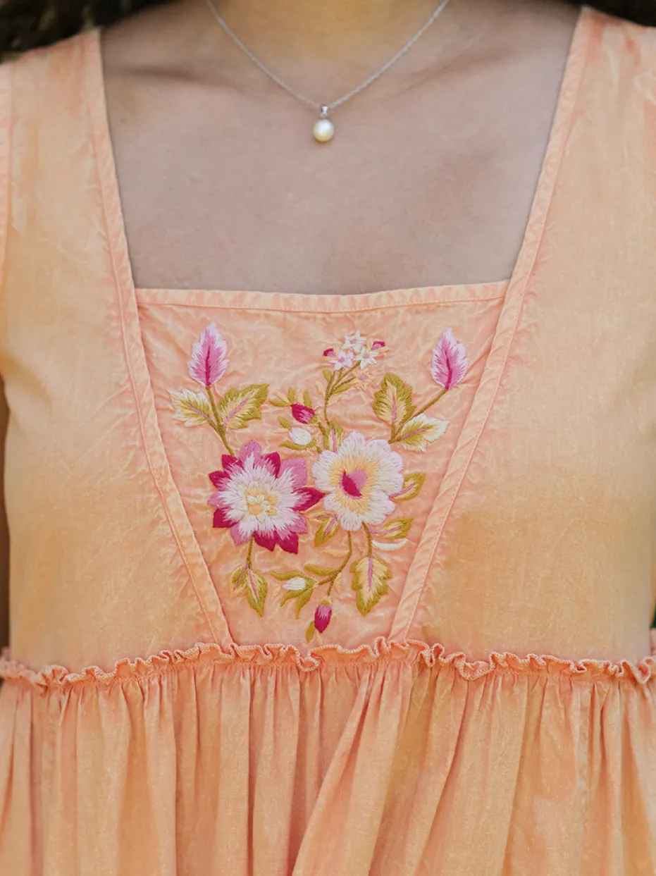 Summer Hour Dress - Apricot