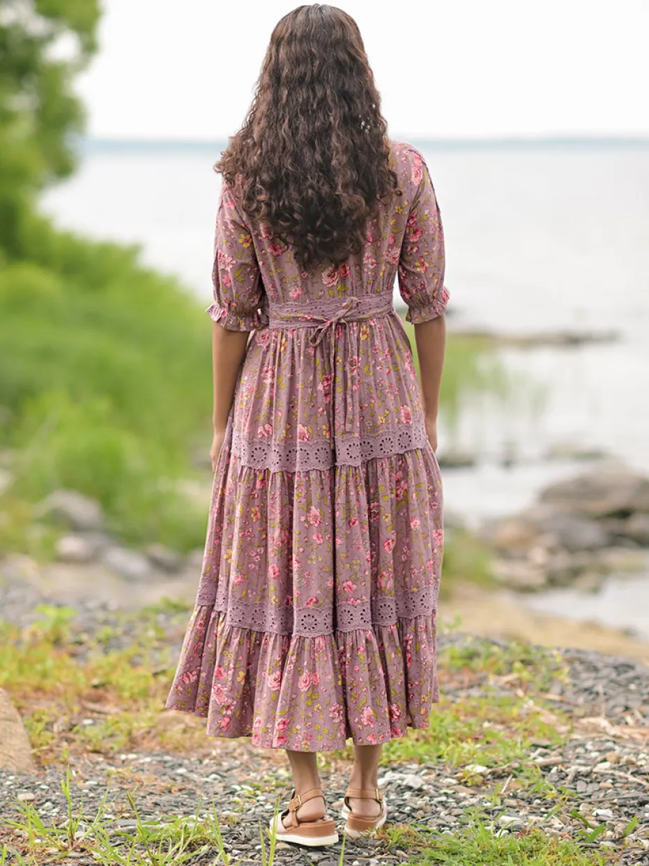 Sunday Rose Prairie Dress - Amethyst