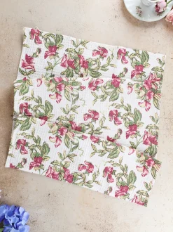 Sweet Pea Tea Towel Set of 2 - Ivory