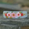Timeless Embroidered Headband - Smoke Blue