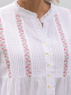 Trellis Nighty - Cloud White